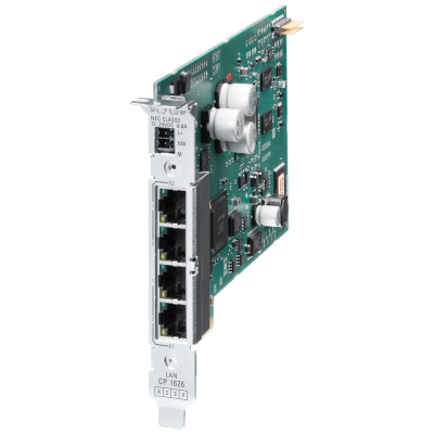 Communications processor CP 1626 PCIe X1, 2x2 RJ45, connection to PN IO. 6GK11626AA01