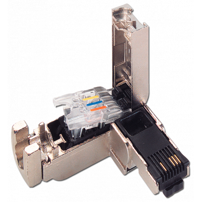 IE FC RJ45 Plug 90, RJ45 plug with FC connection system, 90°, 1 unit. 6GK19011BB202AA0