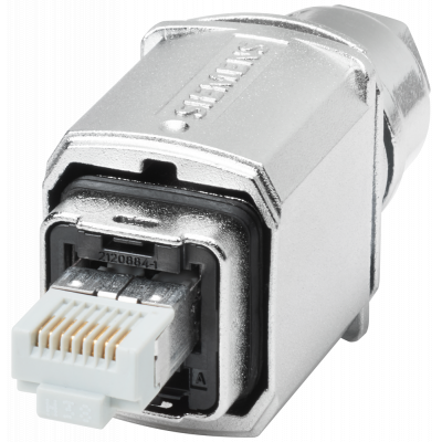 IE FC RJ45 Plug PRO, Push-Pull plug for on-site assembly on IE FC TP cable. 6GK19011BB216AA0