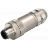 PB M12 plug for ET 200 with axial cable outlet, male contact insert. 6GK19050EA00