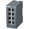 SCALANCE XB008G unmanaged Industrial Ethernet Switch for 10/100/1000 Mbit/s  for setting up small star and line topologies  LED diagnostics, IP20, 24. 6GK50080GA101AB2