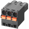 Push-in terminal block for SCALANCE XB-000, 3-pin for power supply, 24 V AC/DC. 6GK59801CB100BA5