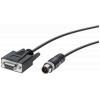 Serial Cable M12/RS232, serial cable pre-assembled with M12 and RS-232 plug, 3 m. 6GK59803BC000AA5