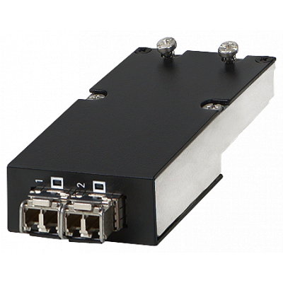 Media Module for RUGGEDCOM RSG 2488, 2 x SFP-slot, Optical: E quipped with 2 x SFP1132-1LX25 , 1000Mbit/s, Single Mode fibe r optic up to 25 kilometer. 6GK60008FG532EA1