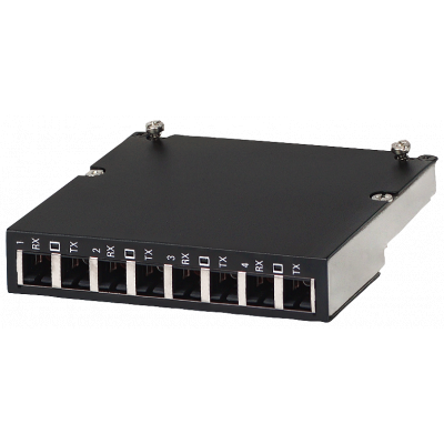 Media Module for RUGGEDCOM RSG2488, 4 x 100MBit/s SC-interface, Optical: 100BASE-FX, Multi Mode fiber optic up to 2 kilometer, 1300nm. 6GK60008FX024EA0