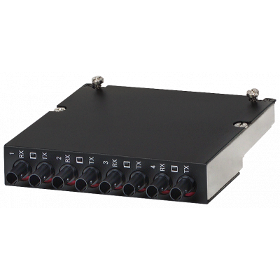 Media Module for RUGGEDCOM RSG 2488, 4 x 100MBit/s ST-interfa ce, Optical: 100BASE-FX, Singl e Mode fiber optic up to 20 ki lometer, 1310nm with Confo. 6GK60008FX044EA1