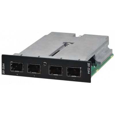 Media Module for RUGGEDCOM RST2228, 4 x SFP-slot with Conformal Coating. Supporting 100BASE-FX, 1000BASE-X SFPs, SFPs are not included. 6GK62972SA004AA1