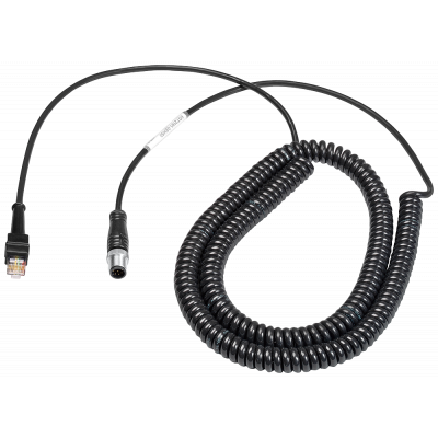 SIMATIC RF, MV plug-in cable, PUR, M12/RJ50, spiraled, 5 m. 6GT21910BH50