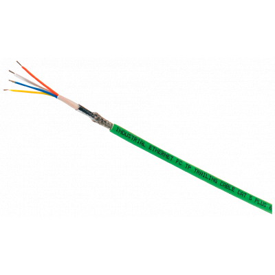 IE FC TP Robust Flexible Cable GP 2X2 (type B), 4-wire, shielded, sold by the meter. 6XV18412B