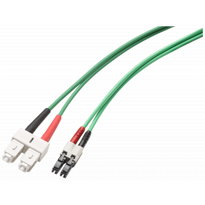 Fiber Optic Multimode Cord SC/LC, 50/125, 1x SC duplex & 1x LC duplex plug, 1 m. 6XV18435EH100CA0