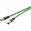 IE Cable M12-180/M12-180 2 x 2, M12 connector (D-coded), Cat 5e, 0.5 m. 6XV18708AE50