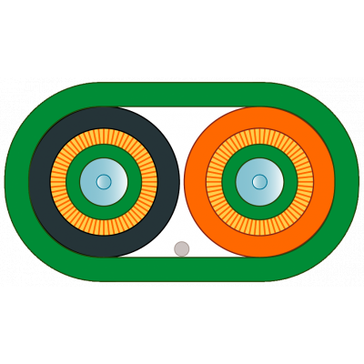 FO Standard Cable GP 50/125/1400 (OM2), glass, MM, 2x LC, 300 m. 6XV18735AT30