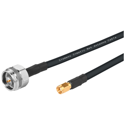 IWLAN 1x N-Connect/1x RSMA Male/Male flexible connection cable, railway, 1 m. 6XV18755TH10