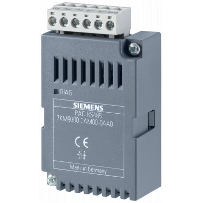 RS485 expansion module, plug-in, for 7KM PAC3200 / 4200 / 3VA COM100 / 800. 7KM93000AM000AA0