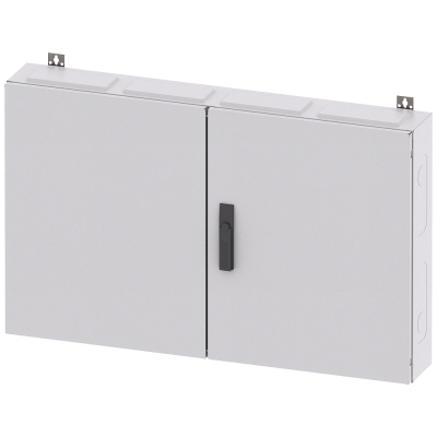 ALPHA 160, wall-mounted cabinet, surface-mounted, with distribution board panel, IP43, degree of protection 2, H: .... 8GK10522KK41