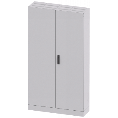 ALPHA 630, floor-mounted cabinet, IP55, degree of protection 1, H: 1950 mm, W: 1050 mm, D: 320 mm. 8GK13238KN44