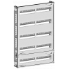 ALPHA 400 DIN, rapid mounting kit for installation mounting devices with row distance 125 mm with N/PE bar, with longitudinal stays, H=750 W=500. 8GK40015KK22