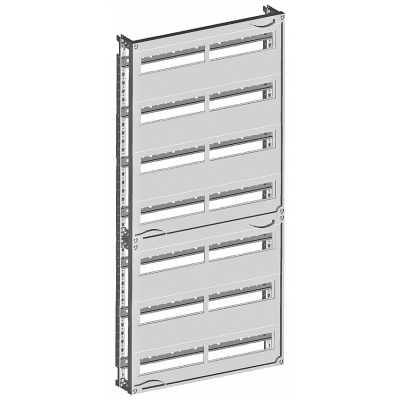 ALPHA 400 DIN, rapid mounting kit for installation mounting devices with row distance 125 mm with N/PE bar, with longitudinal stays, H=1050 W=500. 8GK40017KK22