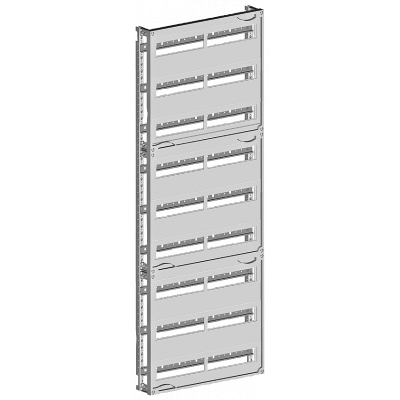 ALPHA 400 DIN, rapid mounting kit for installation mounting devices with row distance 125 mm with N/PE bar, with longitudinal stays, H=1350 W=500. 8GK40028KK22