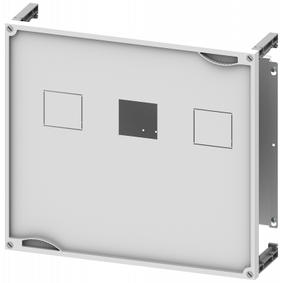 ALPHA 400/630 DIN MCB assembly kit 3x 3VA10-11/100 A/160 A 3+4-pole H=450 mm W=500 mm, vertical mounting for motorized operating mechanism for RCD mod. 8GK47343KK22