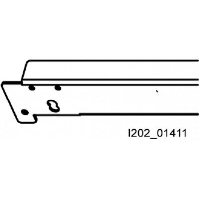 ALPHA, crossbeam, for N and/or PE busbar support, W: 250 mm. 8GK48540KK10