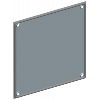 ALPHA 630/1600 flange plate IP55, safety class 1, sheet steel for large flange.. 8GK91000KK04