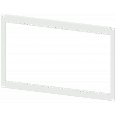 Frame, for mounting test switches, 19", 7 U, galvanized. 8MF10002AB30