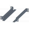 Slide rail, for 19" fixed mounting, D: 400 mm, zinc-plated. 8MF10042HG12