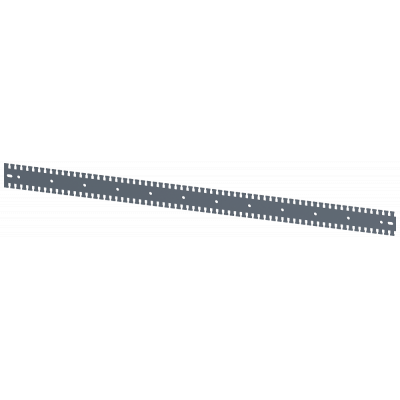 Mounting rail, serrated, L: 1200 mm, zinc-plated. 8MF10202HC130