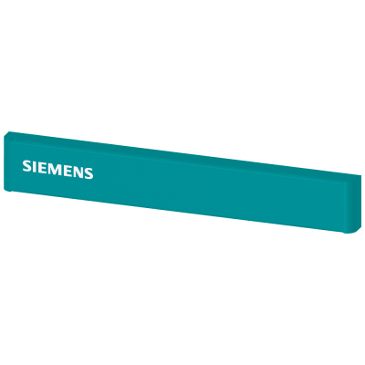 SIVACON, trim strip, W: 400 mm, above the door with Siemens logo, Petrol. 8MF10402CD10