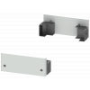 Base, for cubicles with door at the rear, H: 100 mm, W: 400 mm, RAL 7035. 8MF10402CR