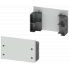 Base, for cubicles with door at the rear, H: 200 mm, W: 400 mm, RAL 7035. 8MF12402CR