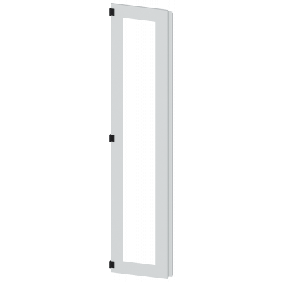 Door half, left, inspection window, IP55, H: 2200 mm, W: 450 mm, RAL 7035, .... 8MF12702UT250BE2