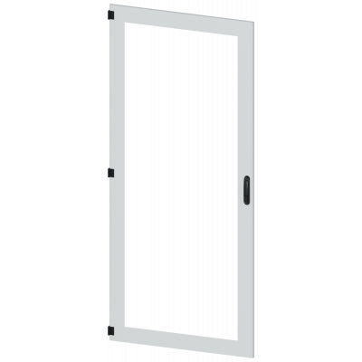 Door, left, inspection window, IP55, H: 2200 mm, W: 900 mm, RAL 7035, safety class 1. 8MF12902UT150BE2