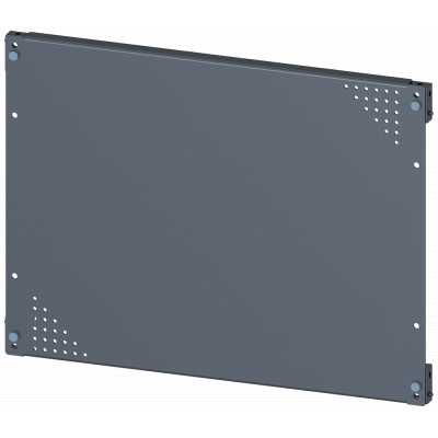 Mounting plate, mounting with bracket, perforated, H: 400 mm, W: 600 mm, zinc-plated. 8MF14602AM120