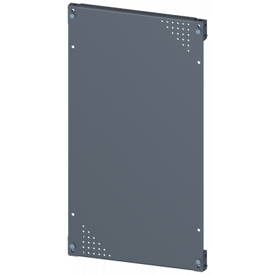 Mounting plate, mounting with bracket, perforated, H: 600 mm, W: 400 mm, zinc-plated. 8MF16402AM120