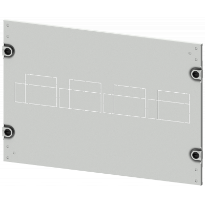 SIVACON S4 Masking frame SENTRON 3VA 3VA10 (up to 100 A) 4-pole Upright mounting position Fixed mounting, Plug-in socket Number of switches 4 Height 3. 8PQ20356BA27