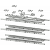 SIVACON S4 EBS holder and drawings for copper connection to main busbar SENTRON 3WL1350 Fixed-mounted and withdrawable version Width 1000 mm for modul. 8PQ60005BA34