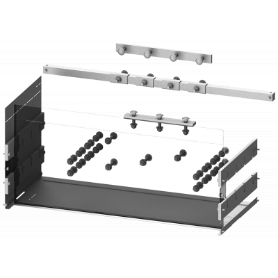 SIVACON S4 3WL connection FSS SENTRON 3WL, Size 1, 2000 A Fixed, Insert 3/4-pole Width 800 mm Cover. 8PQ60007BA04