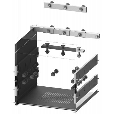 SIVACON S4 3WL connection FSS SENTRON 3WL, Size 1, 2000 A fixed 3-pole Width 400 mm Compartment door. 8PQ60007BA05