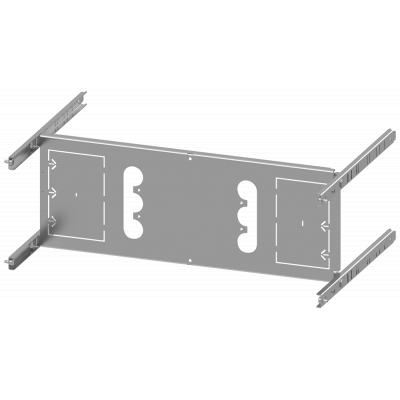 SIVACON S4 EBS SENTRON 3VA 3VA23 (400 A) 3-pole Mounting position horizontal Fixed mounting Number of switches 1 Height 200 mm Width 600 mm. 8PQ60008BA23