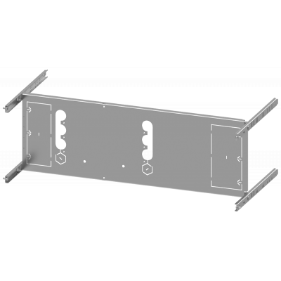 SIVACON S4 EBS SENTRON 3VA 3VA23 (400 A) 3-pole Mounting position horizontal Plug-in base, Insert Number of switches 1 Height 250 mm device holder Wid. 8PQ60008BA28