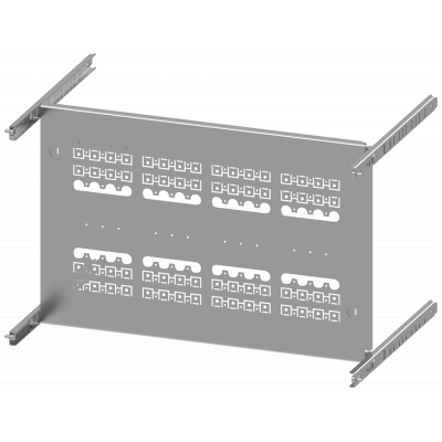 SIVACON S4 EBS SENTRON 3VA 3VA10 (100 A) 4-pole Upright mounting position Fixed mounting, Plug-in socket Number of switches 4 Height 350 mm Width 600. 8PQ60008BA34