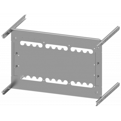 SIVACON S4 EBS SENTRON 3VA 3VA12 (250 A) 3-pole Upright mounting position Plug-in base, 8US setup Number of switches 3 Height 350 mm Width 600 mm Bran. 8PQ60008BA36