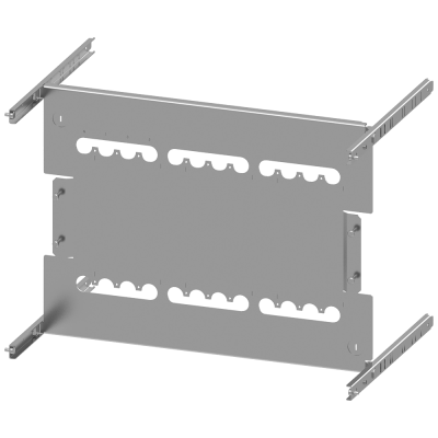 SIVACON S4 EBS SENTRON 3VA 3VA20 (100 A) 3-pole Upright mounting position Plug-in base, 8US setup Number of switches 3 Height 400 mm Width 600 mm Bran. 8PQ60008BA38