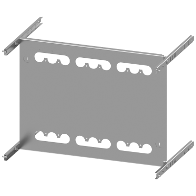 SIVACON S4 EBS SENTRON 3VA 3VA23 (400 A) 3-pole Upright mounting position Plug-in socket Number of switches 3 Height 400 mm Width 600 mm Branch height. 8PQ60008BA56