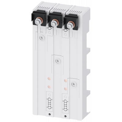 Device adapter MCCB, 3-pole, 590 A Busbar center-to-center spacing 60 mm for 3VA13/14/53/54/23/24/63/64 mm Contacting elements 300x140 mm for the adap. 8US12134AH04