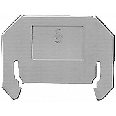 Intermediate plate for terminals size 1, 1.5 and 2.5. 8WA1820