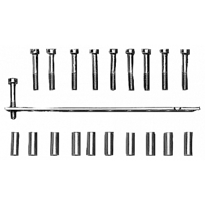 Link rail not mounted for 10 terminals size 6. 8WA18227VH10