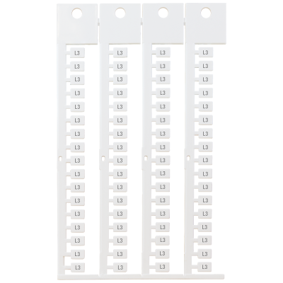 Inscription label, front, with L3, horizontal, terminal width: 5 mm, H: 7 mm, .... 8WA83472AE